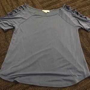 Soft blue T